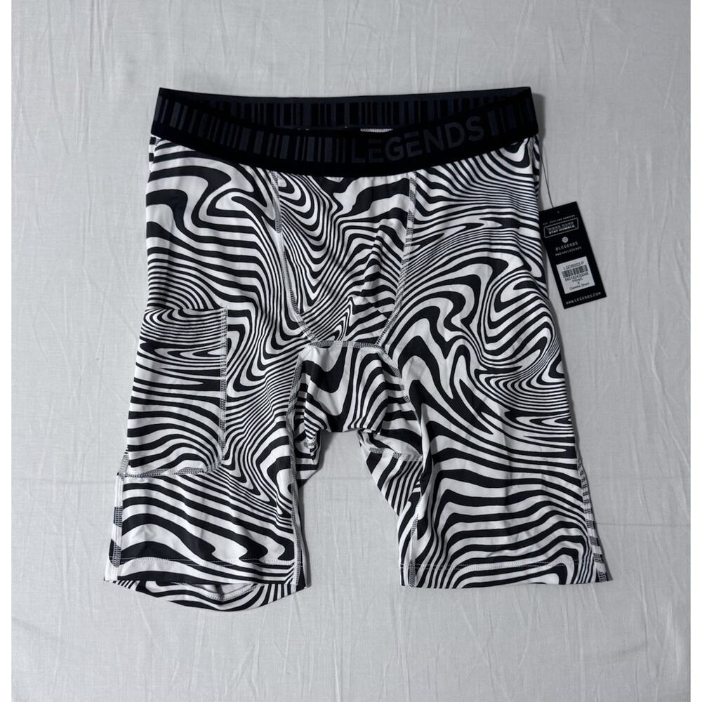 NWT Legends Cambo Zebra Prints Gym Shorts Leggings - Size S